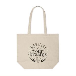 Manifest Your Dreams Custom Canvas Tote Bag